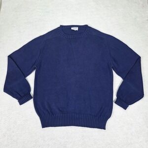 Vtg 60's Brooks Brothers Crewneck Dark Blue Sweater USA Vintage Sz 42 Large Mens